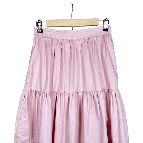 XiRENA Pink Tiered Midi Skirt - Picture 4 of 9